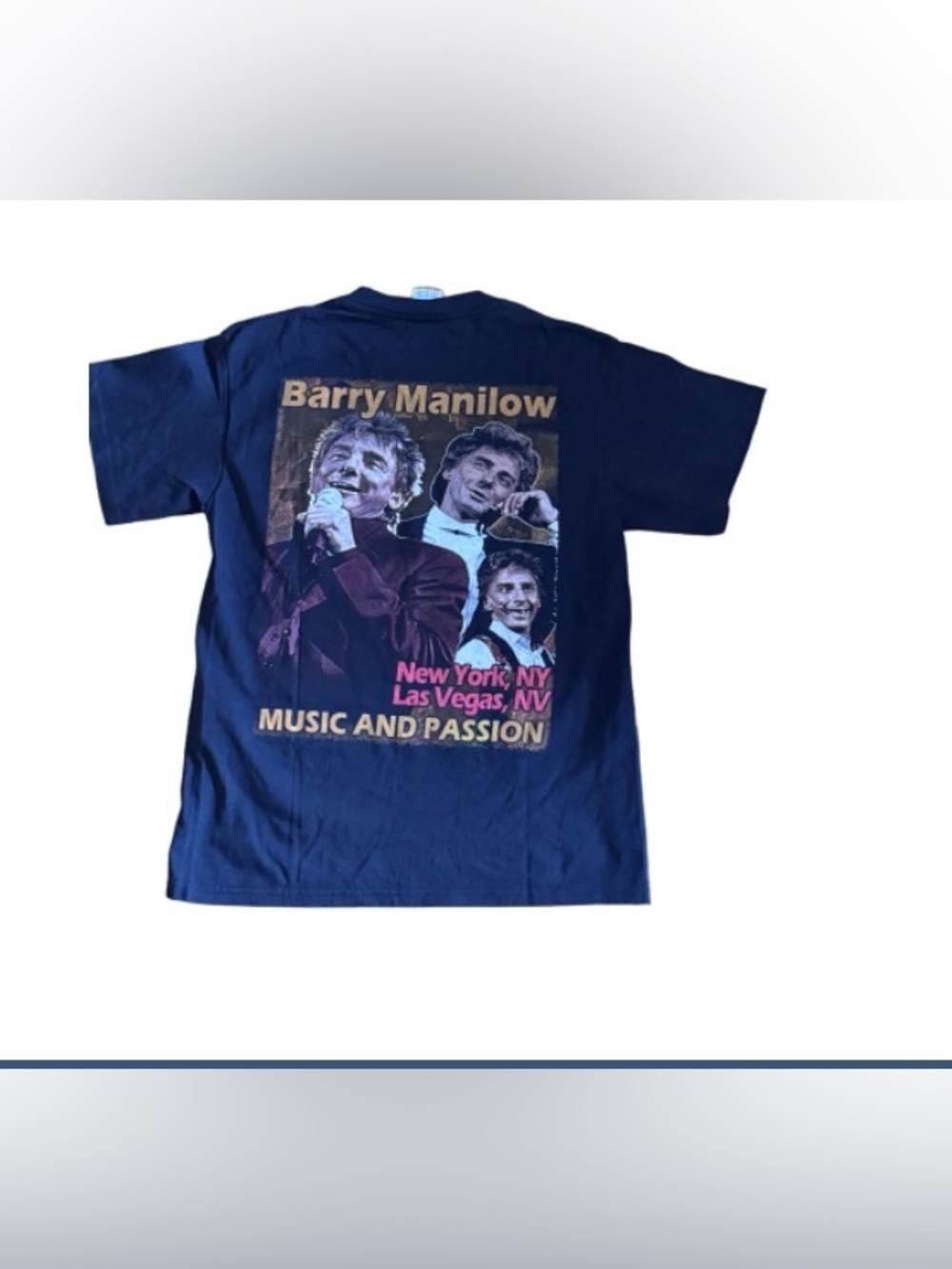 Barry Manilow black  Graphic Tee - Music and Passion Print